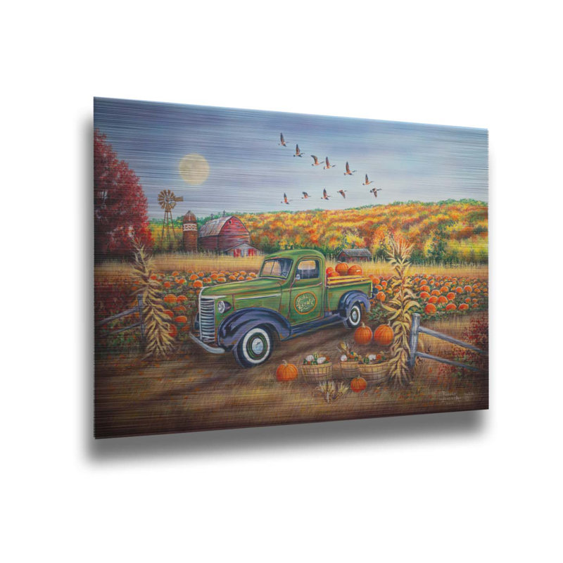 «Autumn Harvest» par Robert Andrea, Pas de tapis, H 12 po x l 16 po, Sans cadre en métal