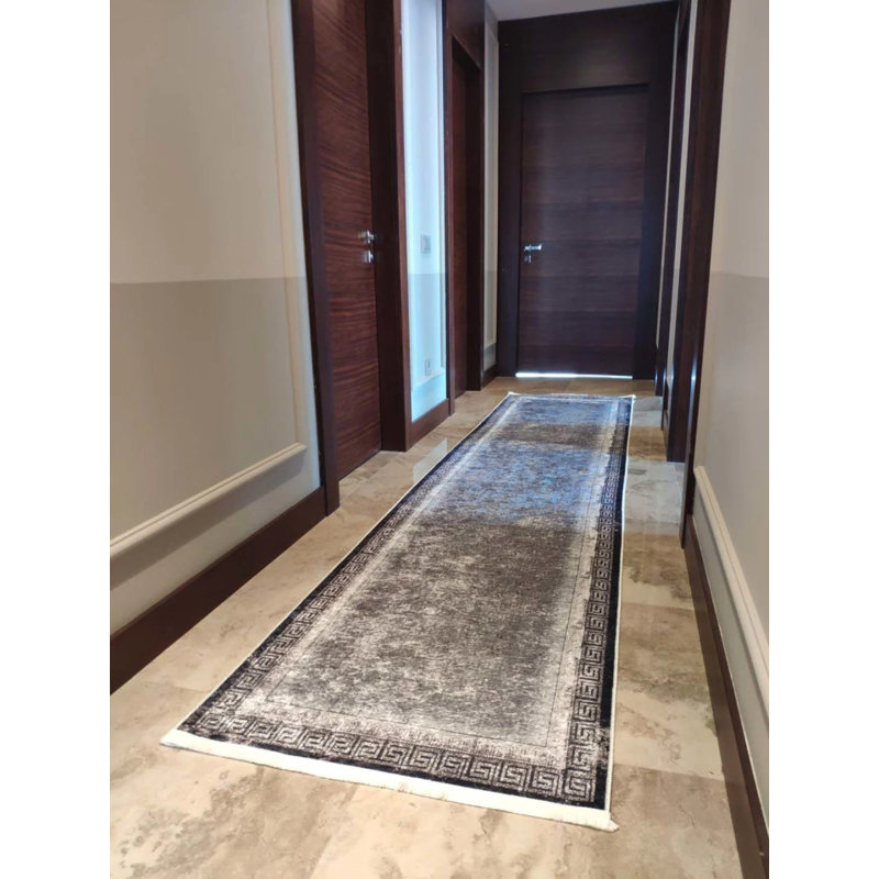 Tapis mathaï avec envers antidérapant, Tapis de couloir 3 pi 11 po x 13 pi 1 po