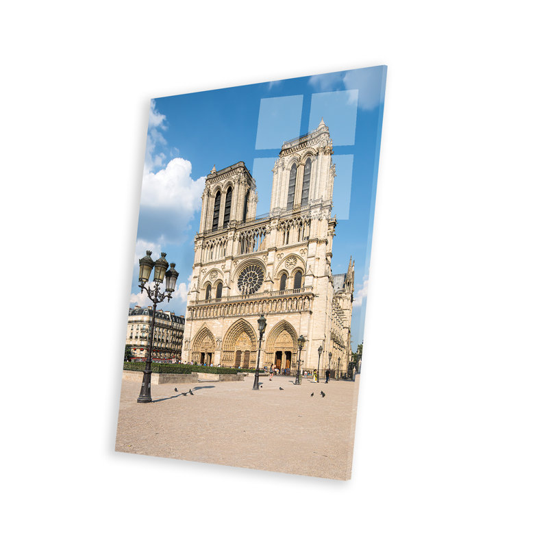Cathédrale Notre-Dame de Paris, Unframed, H 24 po x l 16 po x P 0,25 po