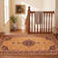 Tapis Moor2 traditionnel persan audacieux orange, vert et crème, lavable en machine, antidérapant, à poils courts, pour intérieur et extérieur, adapté aux animaux domestiques, idéal pour le salon, la chambre, la salle à manger, l'entrée, le corridor ou le bureau.-64501395