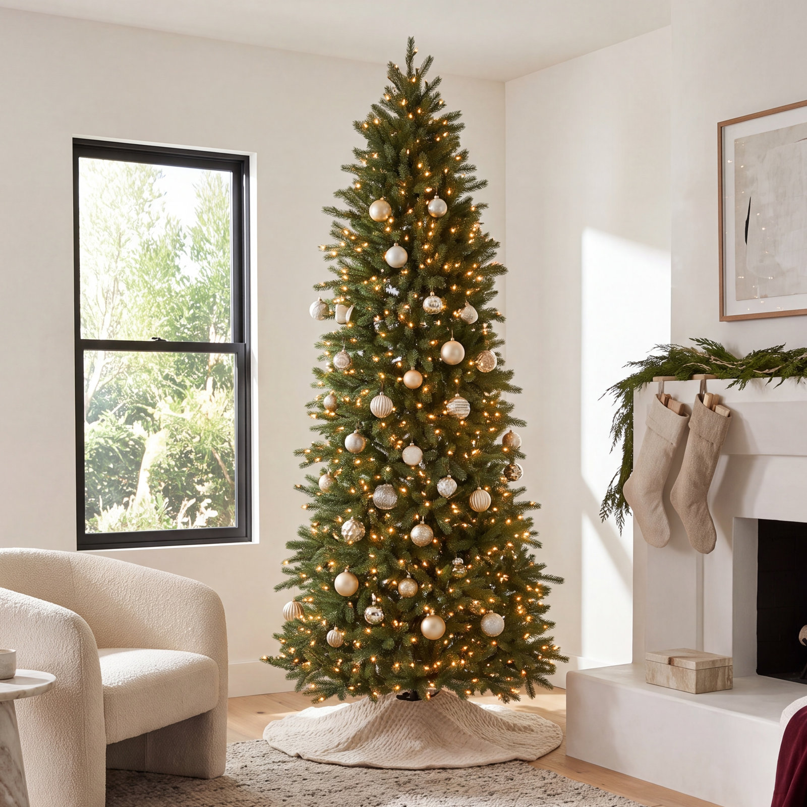 Jersey Pre-Lit Fir Tree, 7.5'