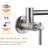 Brass Wall Mounted Two-Handle Pot Filler Kitchen Faucet with Double Joint Swing Arm-69128223