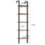 Beritan 178cm H x 44cm W Metal Ladder Bookcase