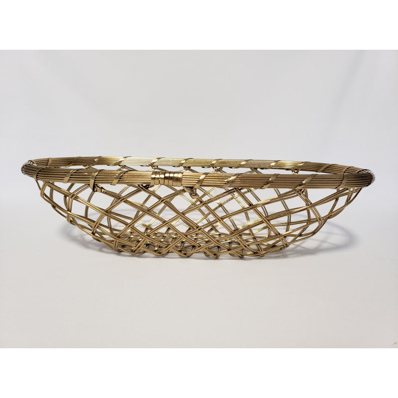 Panier ovale métallique Bagby 16 x 8,25 po