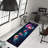 Floral Medley Printed Rug: Soft Textured Non-Woven Elegant Carpet with Vibrant Blossoms and Leaf Pattern Ideal for Living Room and Bedroom Decor-114335333