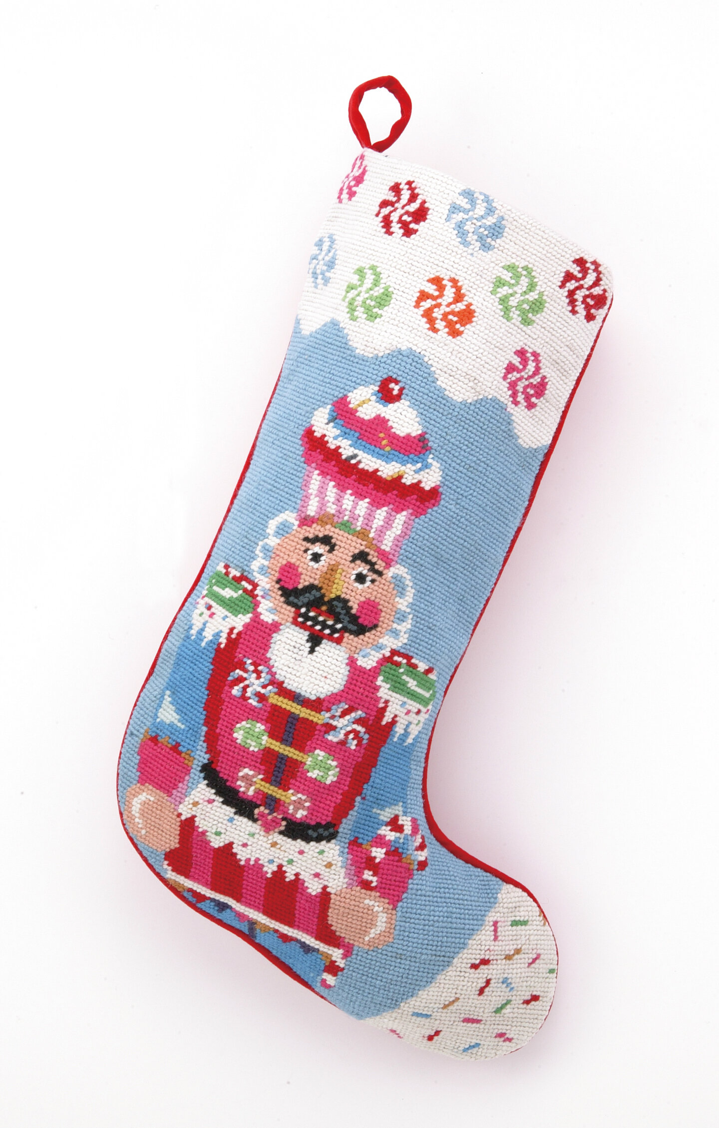 Candy Nutcracker Christmas Stocking - Cross Stitch Pattern