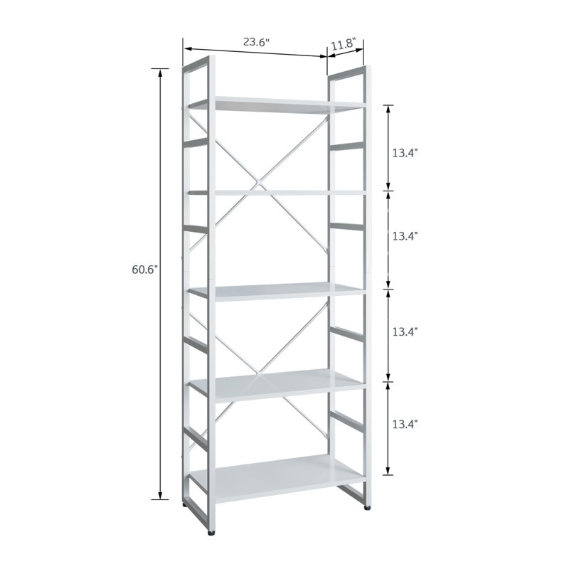 Antrione 158cm H x 60cm W Etagere Bookcase