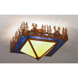 Rustic Lodge 4 - Light Flush Mount