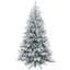 Arbre de Noël artificiel enneigé 7 pi avec 1401 pointes HOMcom-1122860519