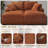 Masir Boneless Sleeper Couch,Double Chaises Lounge With Pillows, Could Plush Corduroy-520939764