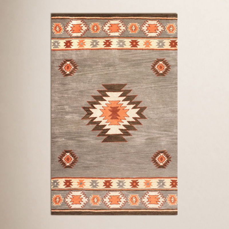 Venice Wool Geometric Indoor Rug, Rectangle 4' x 6'