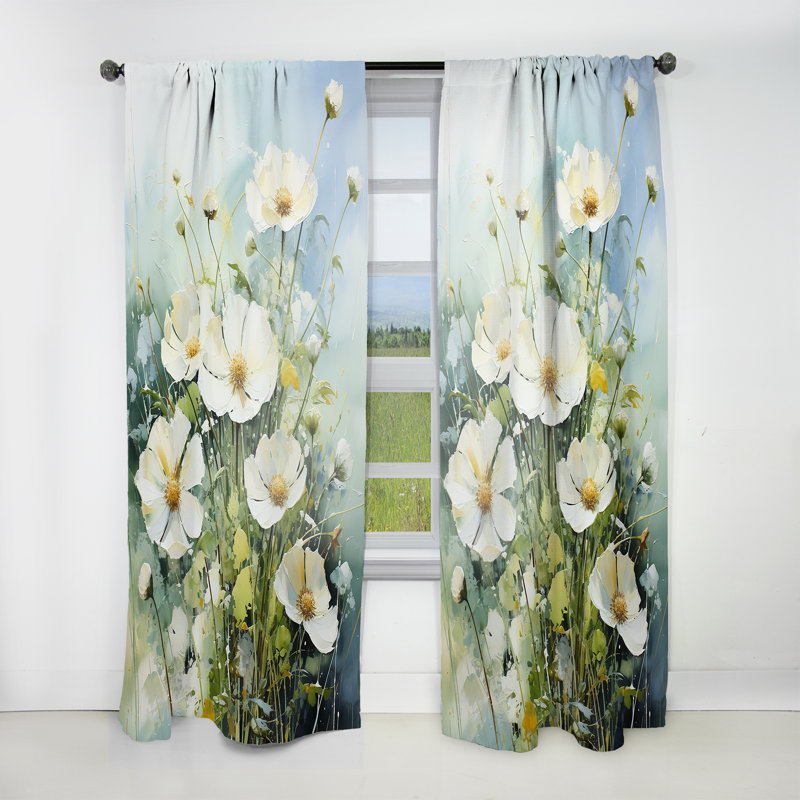 Verinda Meadow Whispers - Meadow Curtain - Velvet Room Darkening - 1 Panel, 52" W x 95" L
