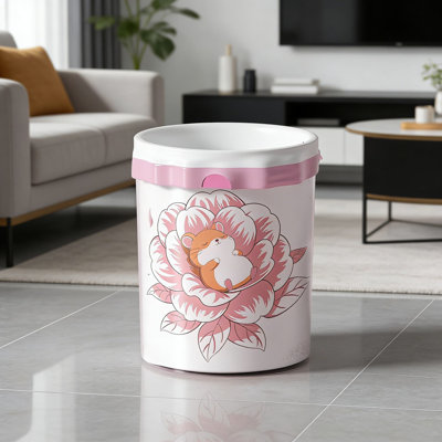 4 Gallon Drawstring Trash Bags - Tear-Free Pre-Separated Small Garbage Can Liners With Floral Scent For Bathroom, Office, Home, And Bedroom