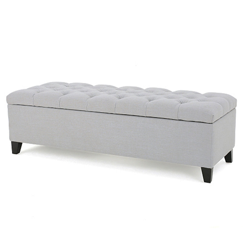 GLOUSTER STORAGE OTTOMAN V2, Light Gray