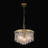 Livingon 5 - Light Tiered Drum Water Glass Chandelier-2106423924