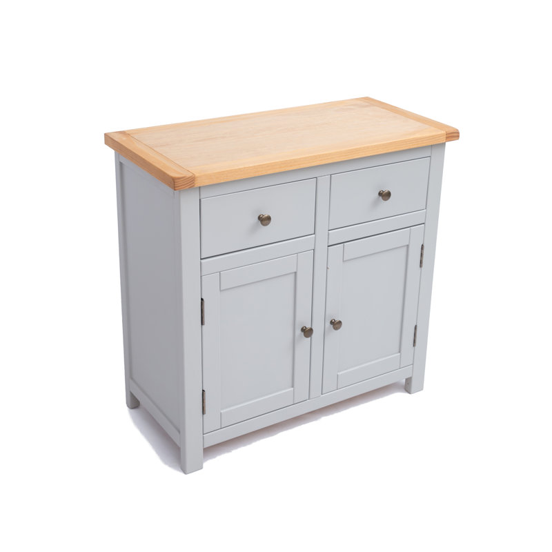 Napolitano 84cm Sideboard, Grey/Antique Brass