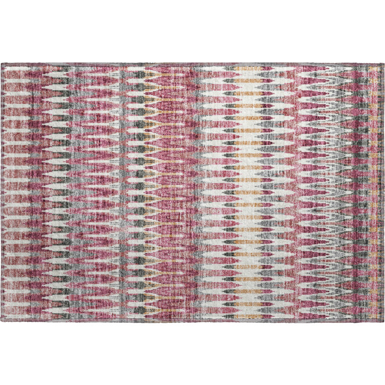 Premium Machine Washable Prisco Mauve Rug