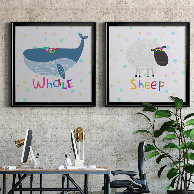 Animal Spots III Animal Spots III - Ensemble de 2 cadres photo sur toile, H 26,5 po x l 53 po x P 1,5 po