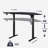 Adjustable Corner Metal Base Standing Desk-270744940