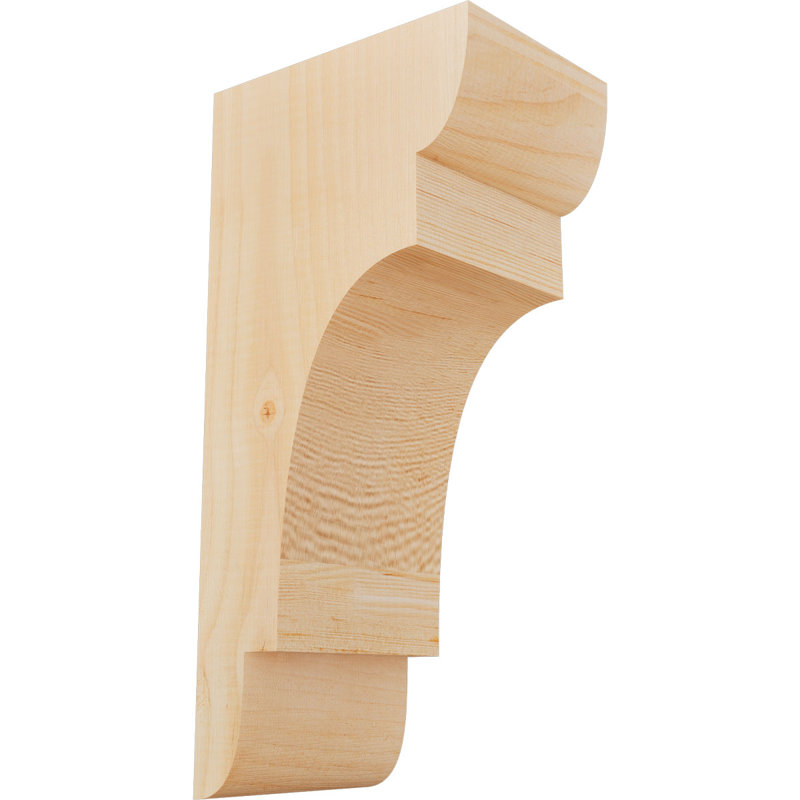 New Brighton Corbel, H 16 po x l 5,5 po x P 8 po, Sapin de Douglas, Lisse