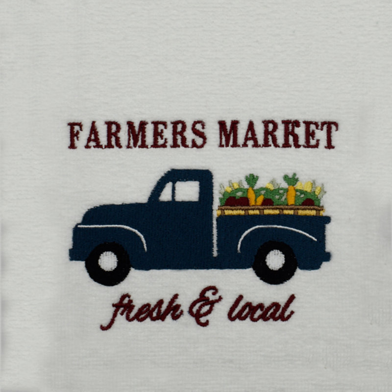 Super Absorbent 3 pack Cotton Tea Towels - Farmers Market
