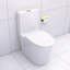 Toilette allongée une pièce - blanc