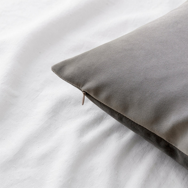 Ensemble de housses de coussins décoratifs en velours doux pour canapé, canapé, lit et salon, Gris foncé, Housse de coussin