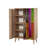 Modern Multi-Purpose Cabinet, Sonoma Oak Finish, 31.5 x 50.0 x 14.2 inches | 100% Melamine Coated Particle Board, 0.71-inch Thickness | Hornbeam Legs, Metal & Rope Handles, UV Coating | Numerous Shelves, Wall-Mountable, Stylish Design