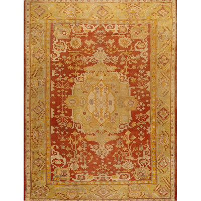 Tapis rustique rouge Oushak