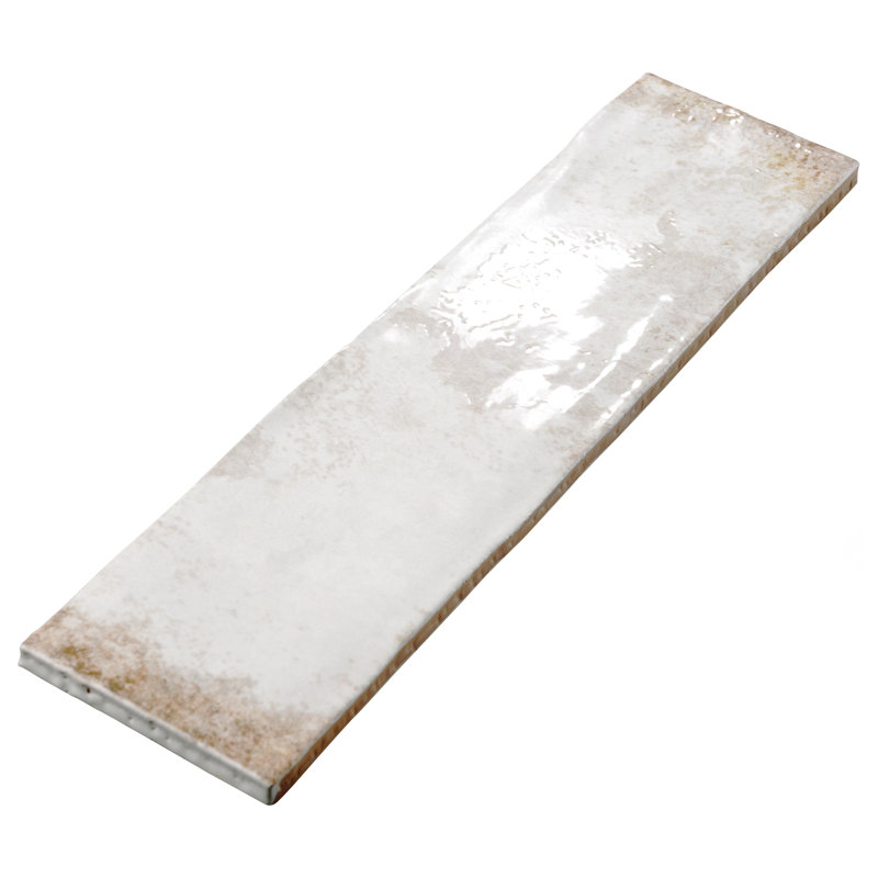 Biarritz 3" x 11.88" Straight Edge Ceramic Brick Look Subway Wall Tile, Beige