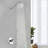 Soriano Wall Mount Chrome Finish Shower System with Handheld Sprayer and Rainfall Head