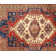 Super Kazak Wool Oriental Area Rug in Navy Blue/Rust