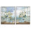 Ensemble de giclées encadrées 2 pièces Seaside Bouquets in Window, design par Carol Robinson