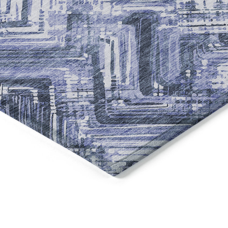 Kaysn Abstract Indoor / Outdoor Rug, Rectangle 10' x 14'