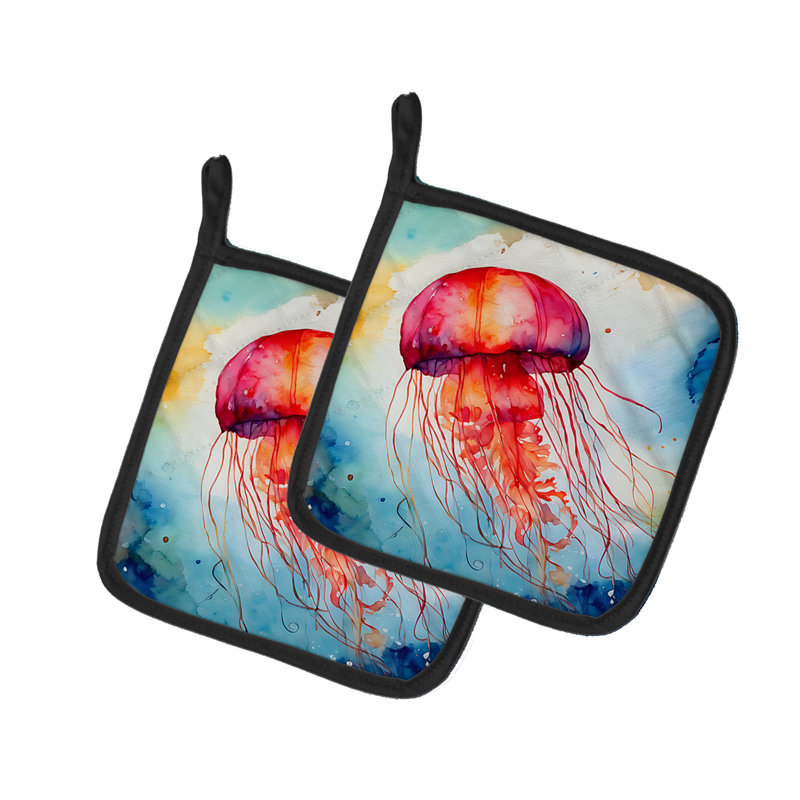 Caroline's Treasures Nautical Collection Polyester Potholder Set