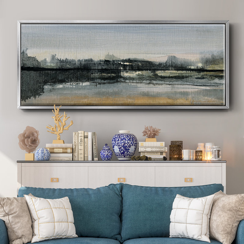 River Cross- Framed Canvas, 24" H x 60" W
