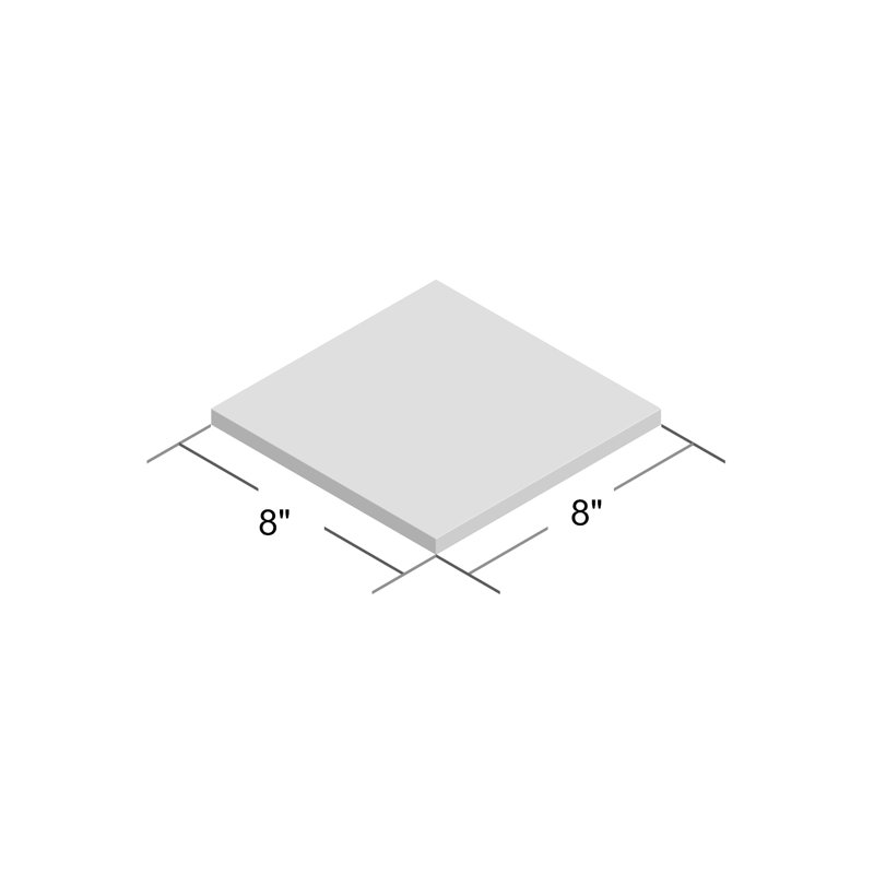 Midar 8" x 8" Wall & Floor Tile, Blue/White