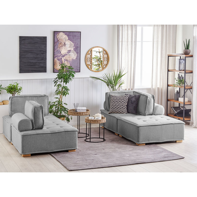 Carolus 6 - Piece Living Room Set, Grey
