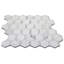 3" x 3" Marble Honeycomb Mosaic Wall & Floor Tile-44676485
