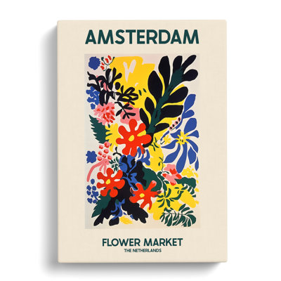 XMKTMKT-50 Amsterdam Flower Market Exhibition 2 - Wrapped Canvas Print