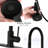 Matte Black Kitchen Faucet With Stainless Steel Pull Down And Soap Dispenser, Scratch Rust , 360 Rotatable Spout, High Flow 1.8Gpm To Scratches Rust,-1037514055