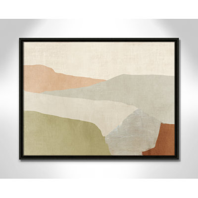 Pastel Views - Floater Frame Painting on Canvas