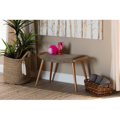 Kayla Polyester Upholstered Bench