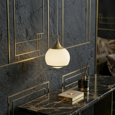 1-Light Dimmable Integrated LED Pendant