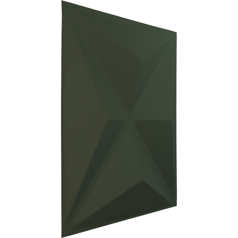 Haven EnduraWall Decorative 3D Wall Panel, UltraCover Satin Hunt Club Green