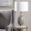 Lampe de table 29,5 po gris / nickel satiné Jemima