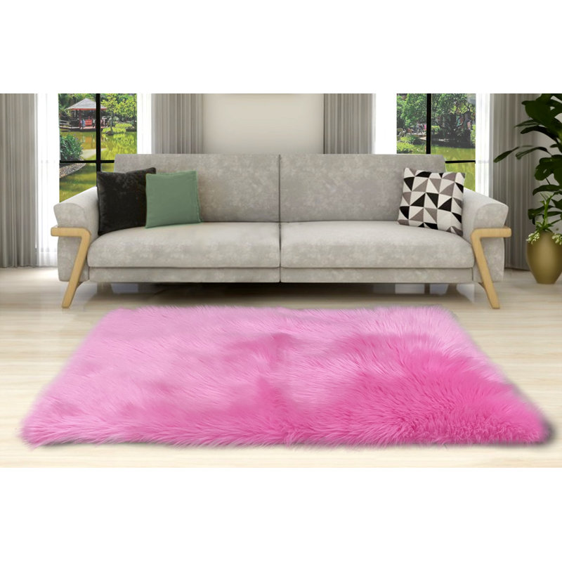 Tapis Rejetta, Rose, Rectangulaire 3 pi x 5 pi