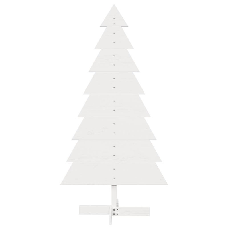 Wood Holiday Shaped Ornament, White, 150cm H x 76cm W x 50cm D