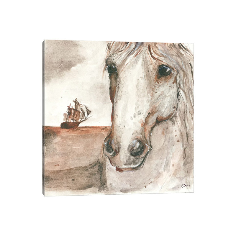 Early Settler 1 Piece Wrapped Canvas Painting, 30.48 cm H x 30.48 cm W