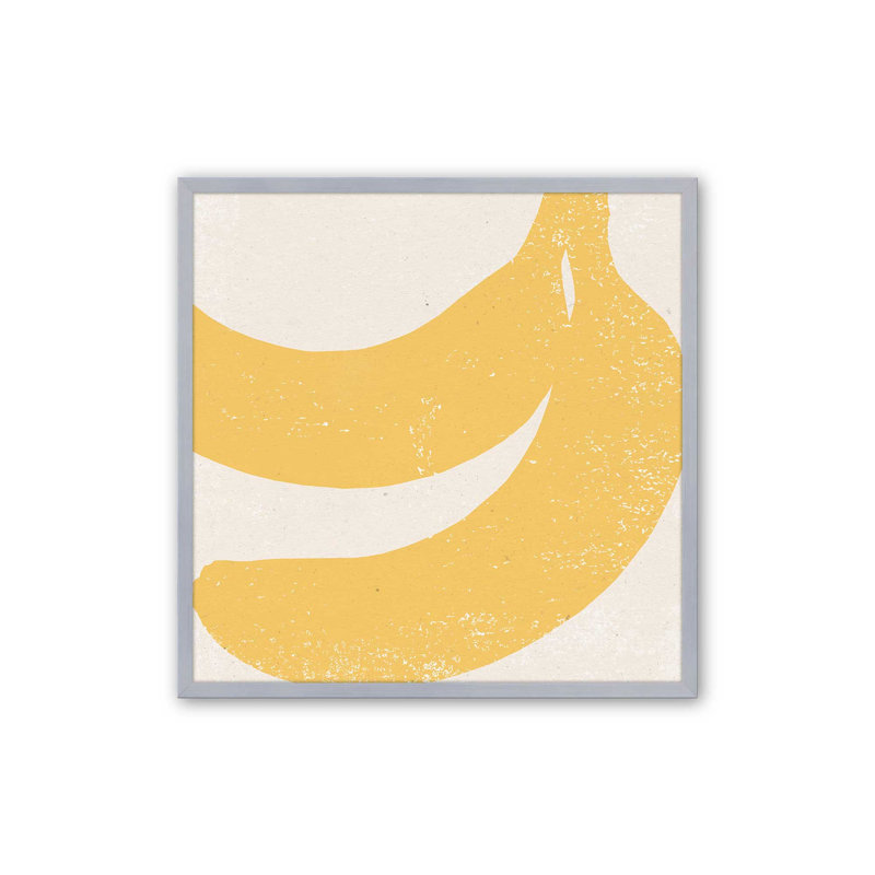 «Essence Of Banana», Cadre en chrome poli, H 17,75 po x l 17,75 po